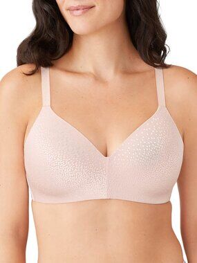 #1554 Wacoal Women's Back Appeal Wirefree Contour Bra - Rose Dust
